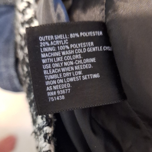 Vintage Checkered Pea Coat, East 5th brand, Sz 16, NWOT - Picture 13 of 13